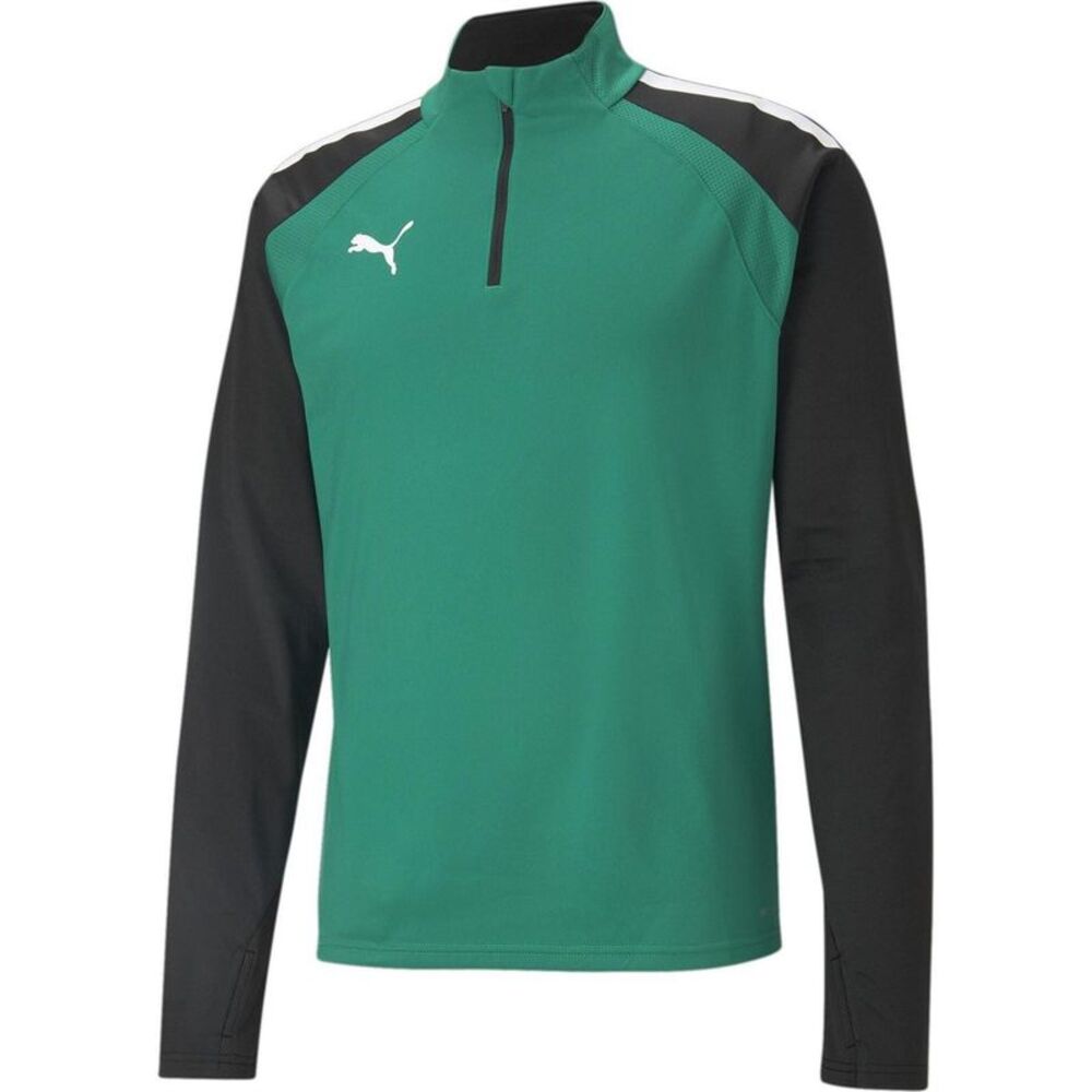 Puma Mens Colour Block Top / Green/Black